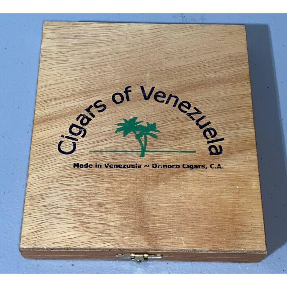 Wooden Cigar Box Premium Cigars Of Venezuela Orinoco Vintage